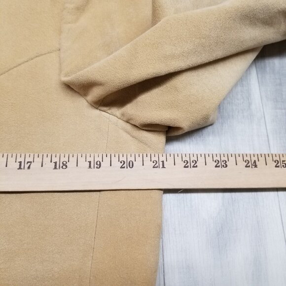 ✅VTG Goldwaters Blazer Mens Beige Custom Fabric Jacket Western Style Coat 21”/31 - Picture 7 of 14